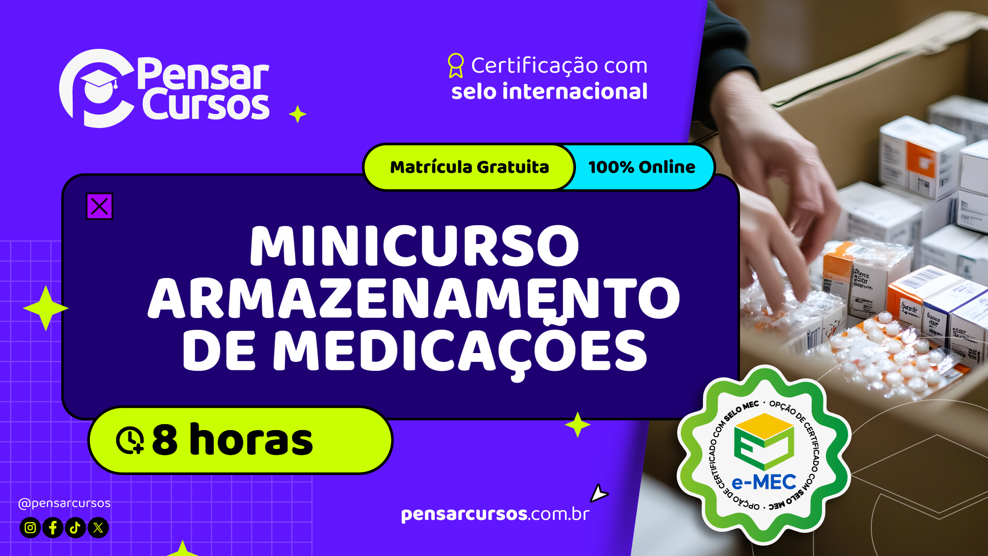 Minicurso Armazenamento de Medicações