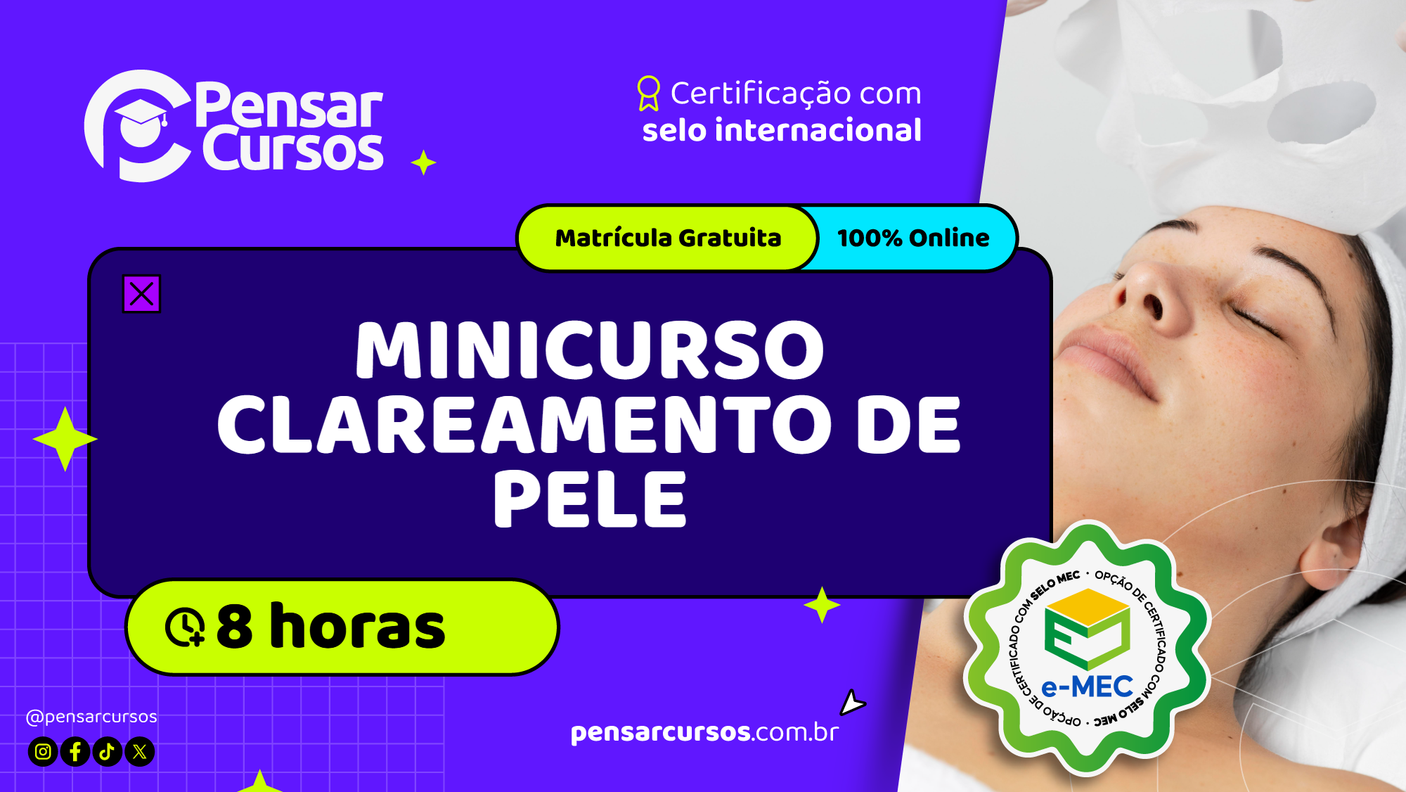 Minicurso Clareamento de Pele 