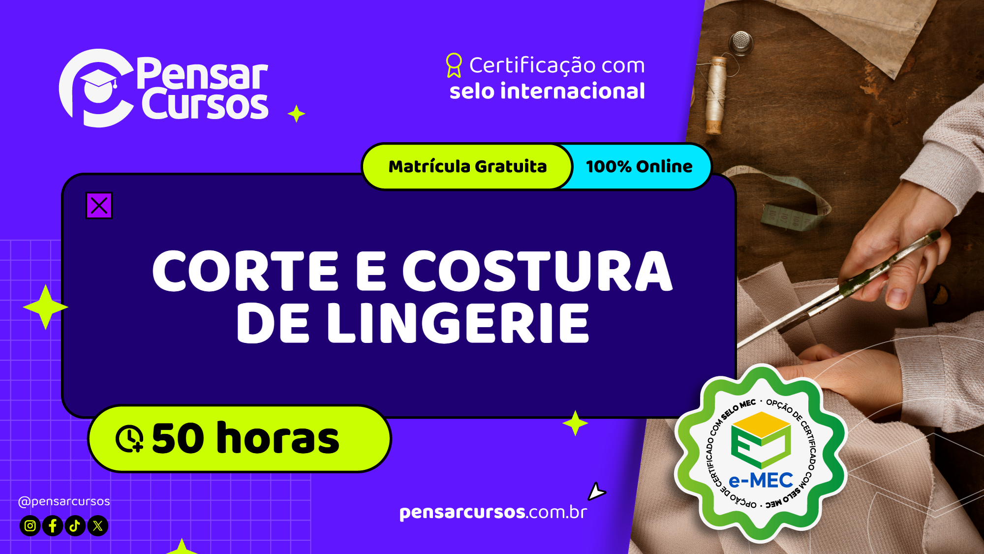 Corte e Costura de Lingerie