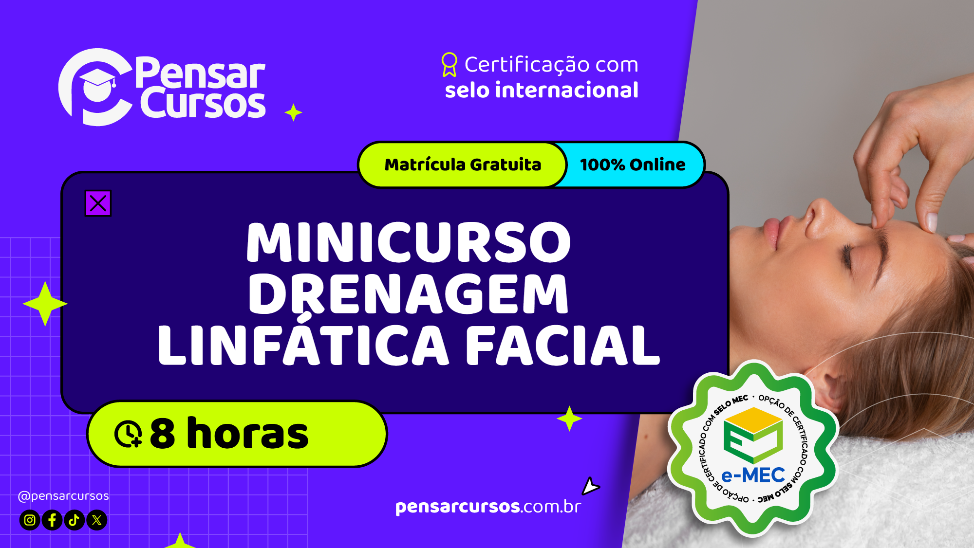 Minicurso Drenagem Linfática Facial