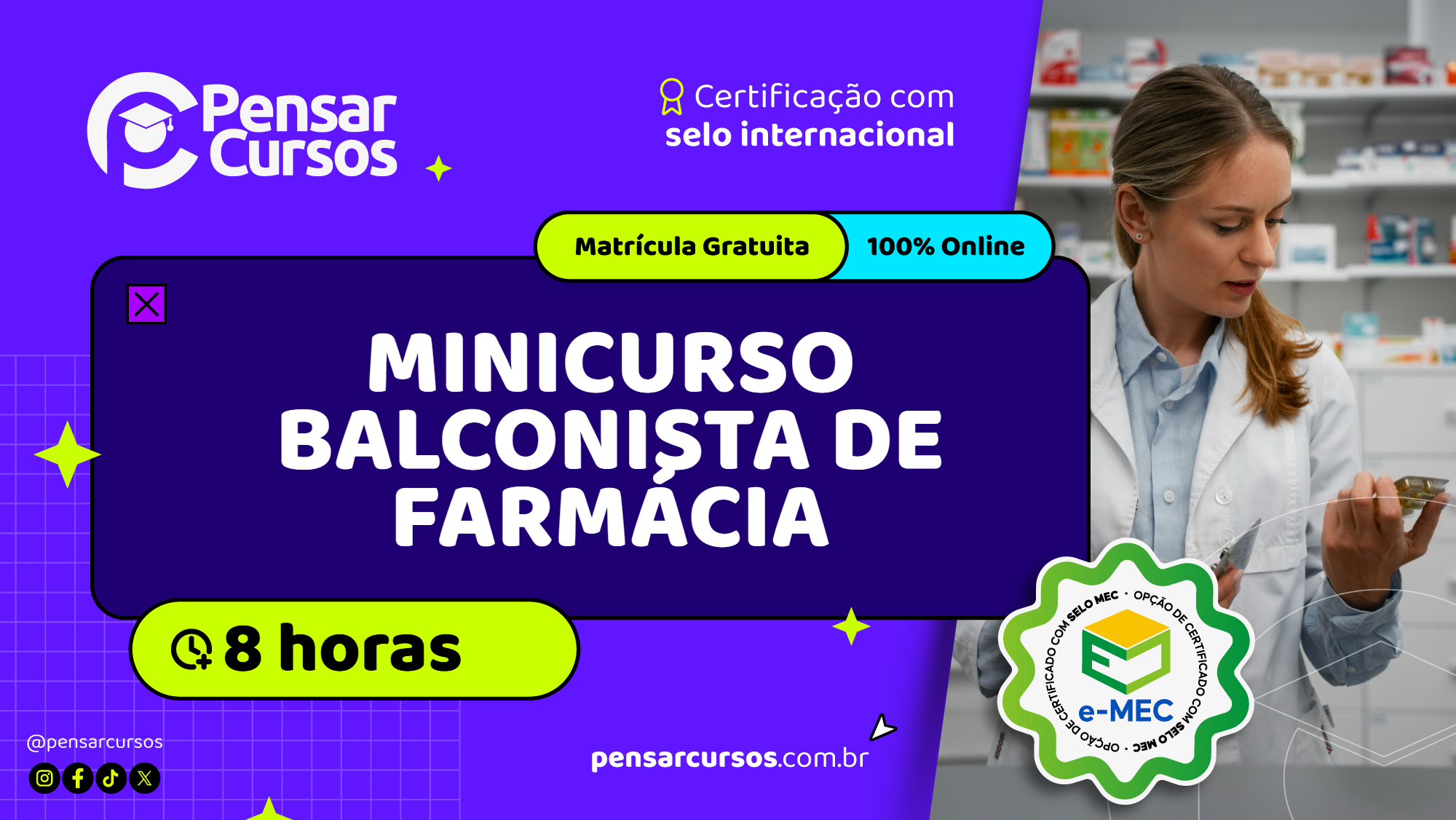 Minicurso Balconista de Farmácia