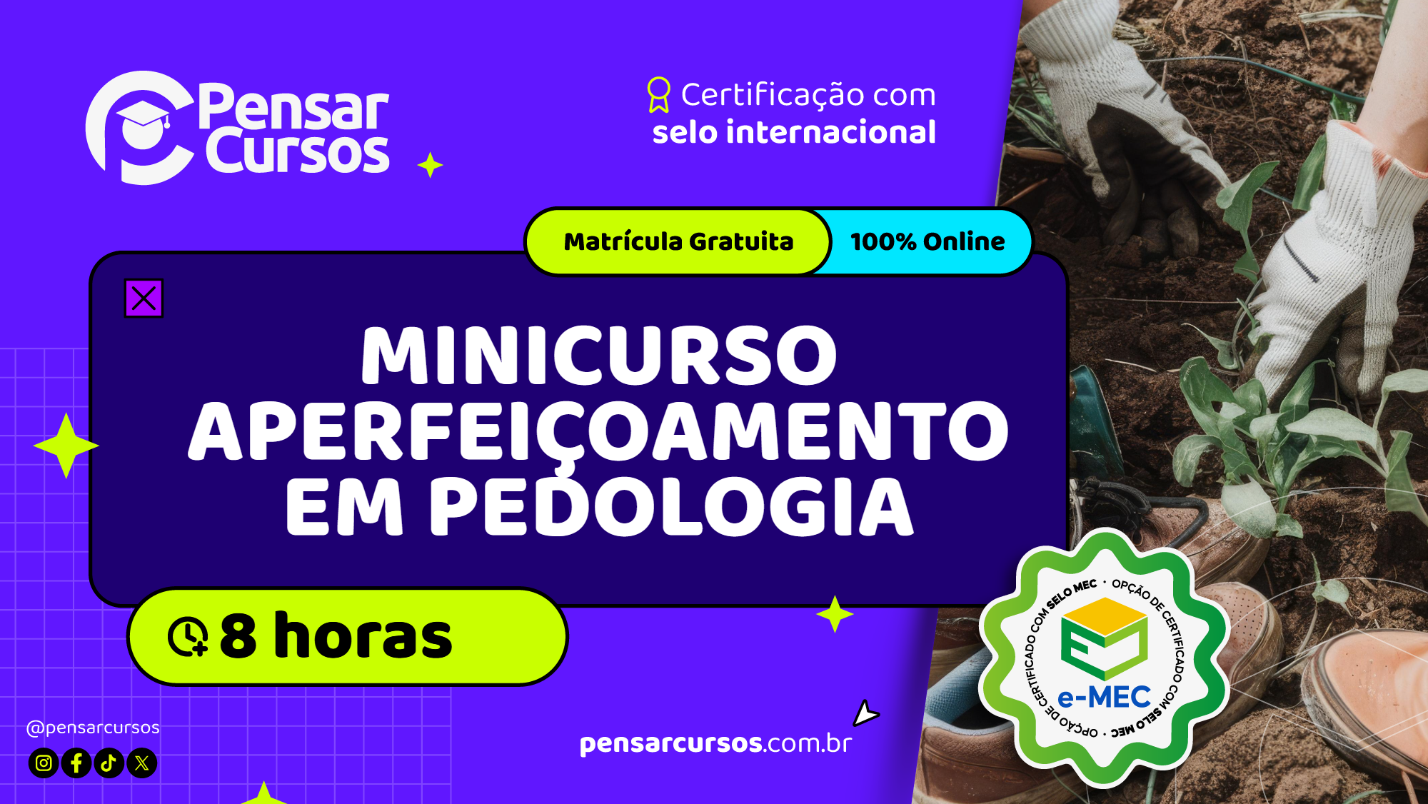 Minicurso Aperfeiçoamento em Pedologia