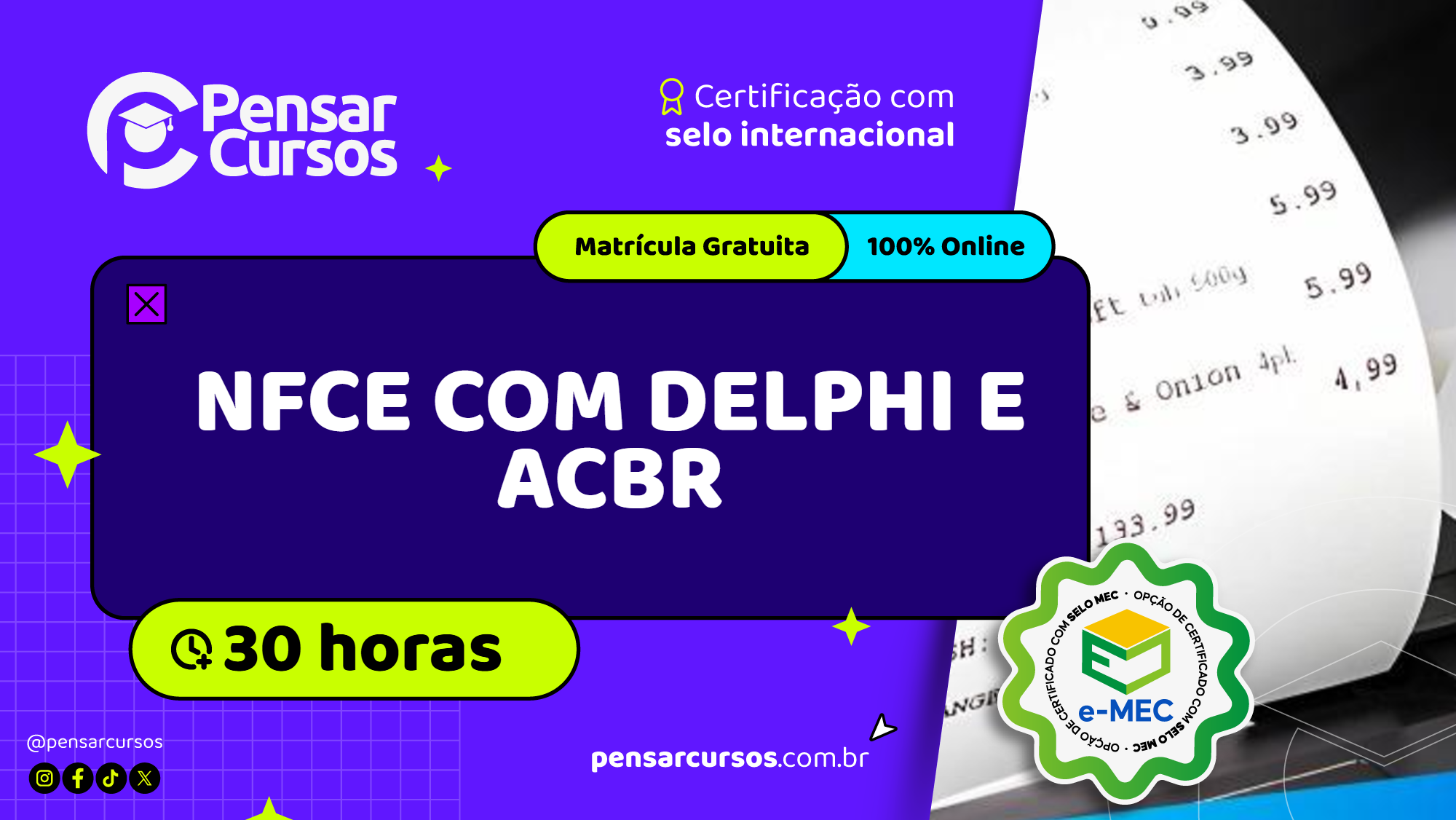 NFCE COM DELPHI E ACBR