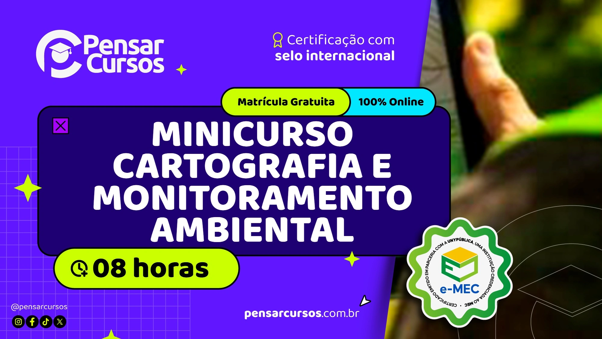 Minicurso Cartografia e Monitoramento Ambiental