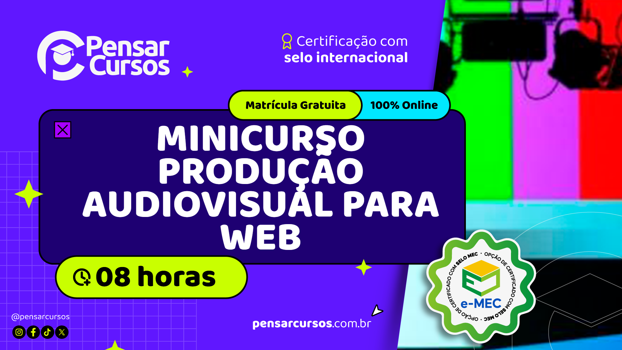 Minicurso Produção Audiovisual para Web