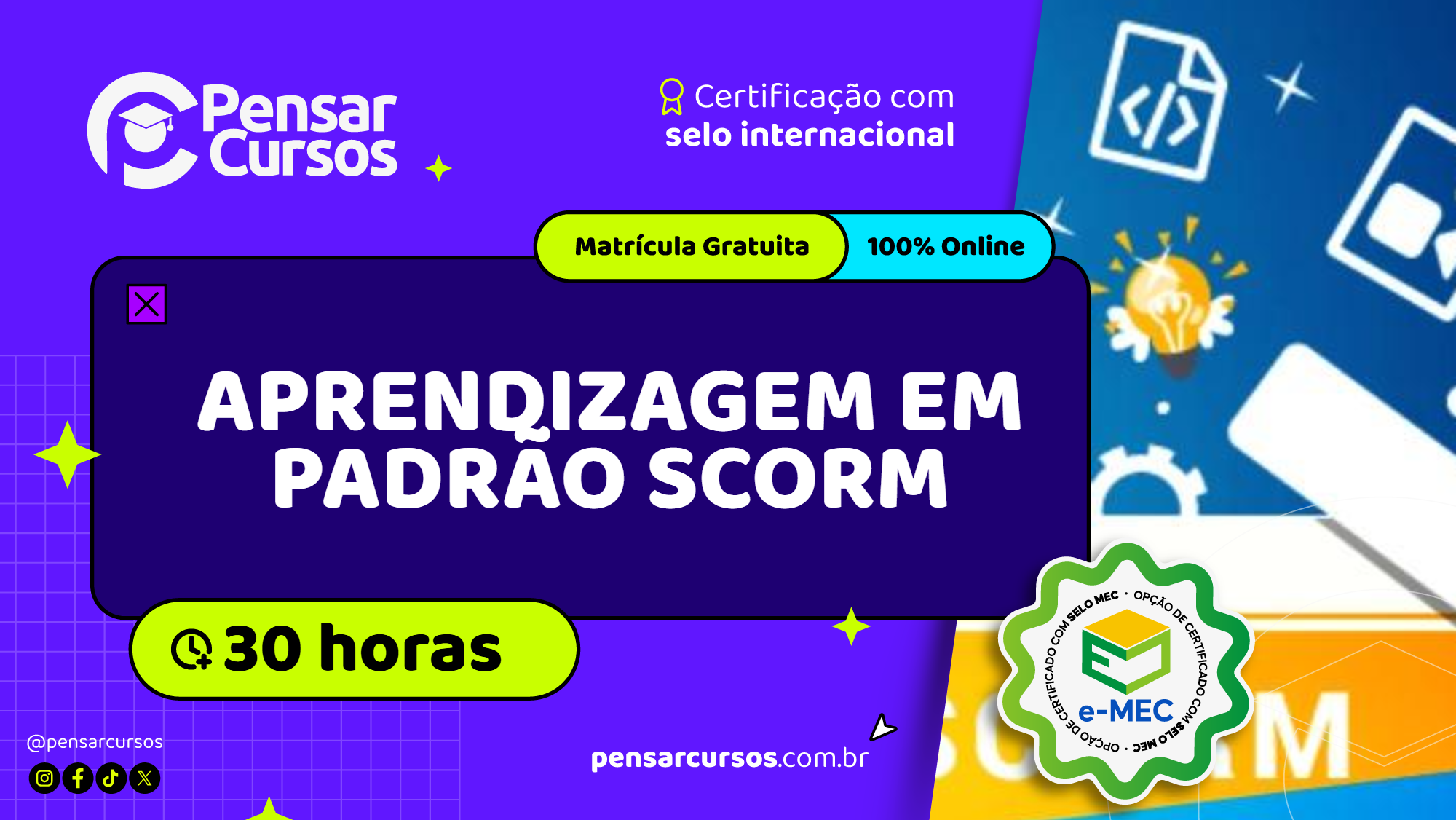 Aprendizagem em Padrão SCORM 