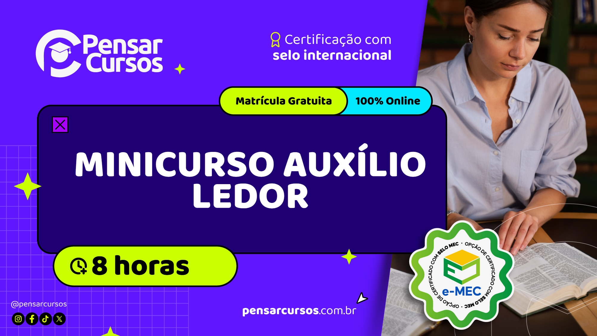 Minicurso Auxílio Ledor