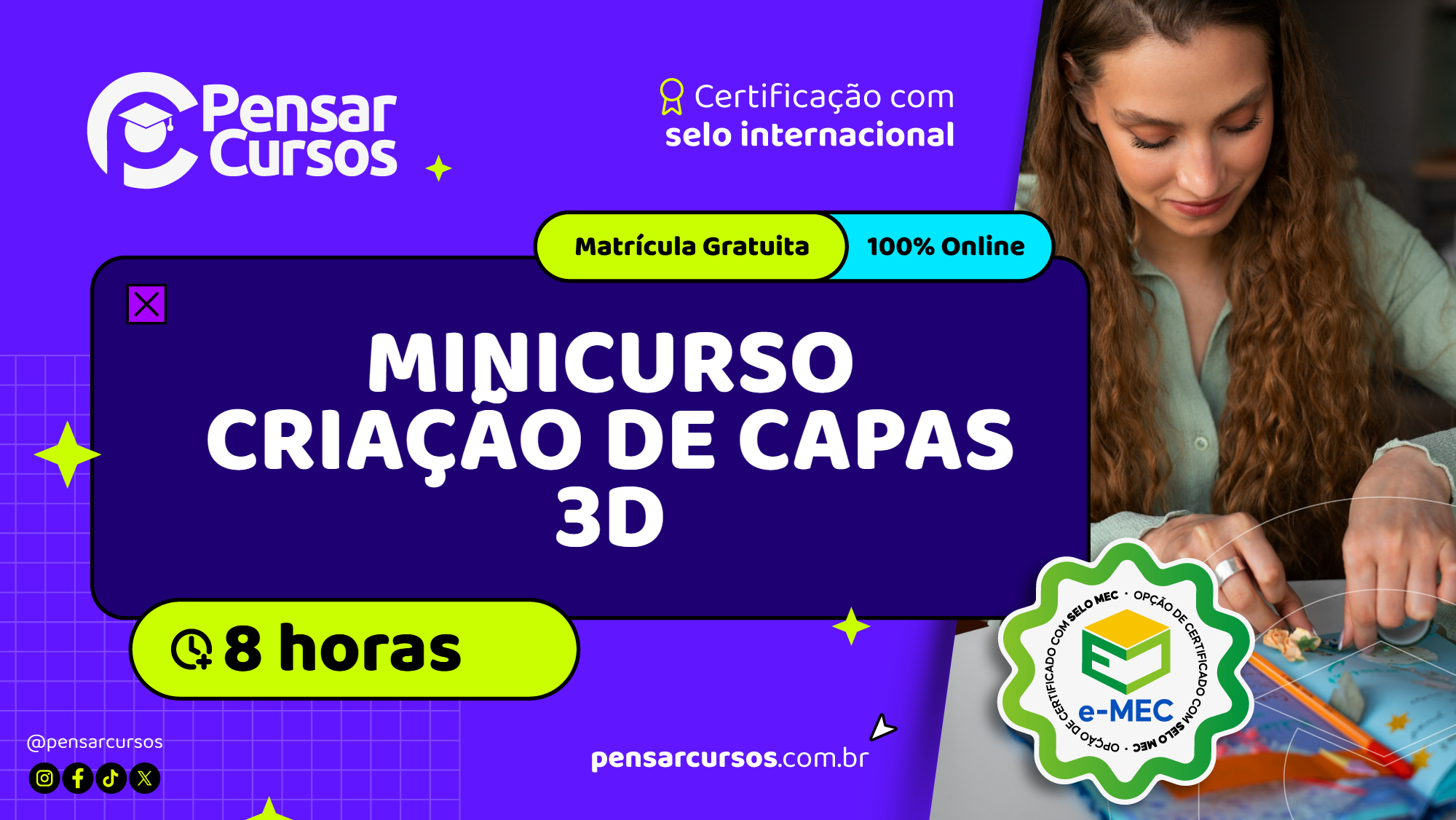 Minicurso Criação de Capas 3D