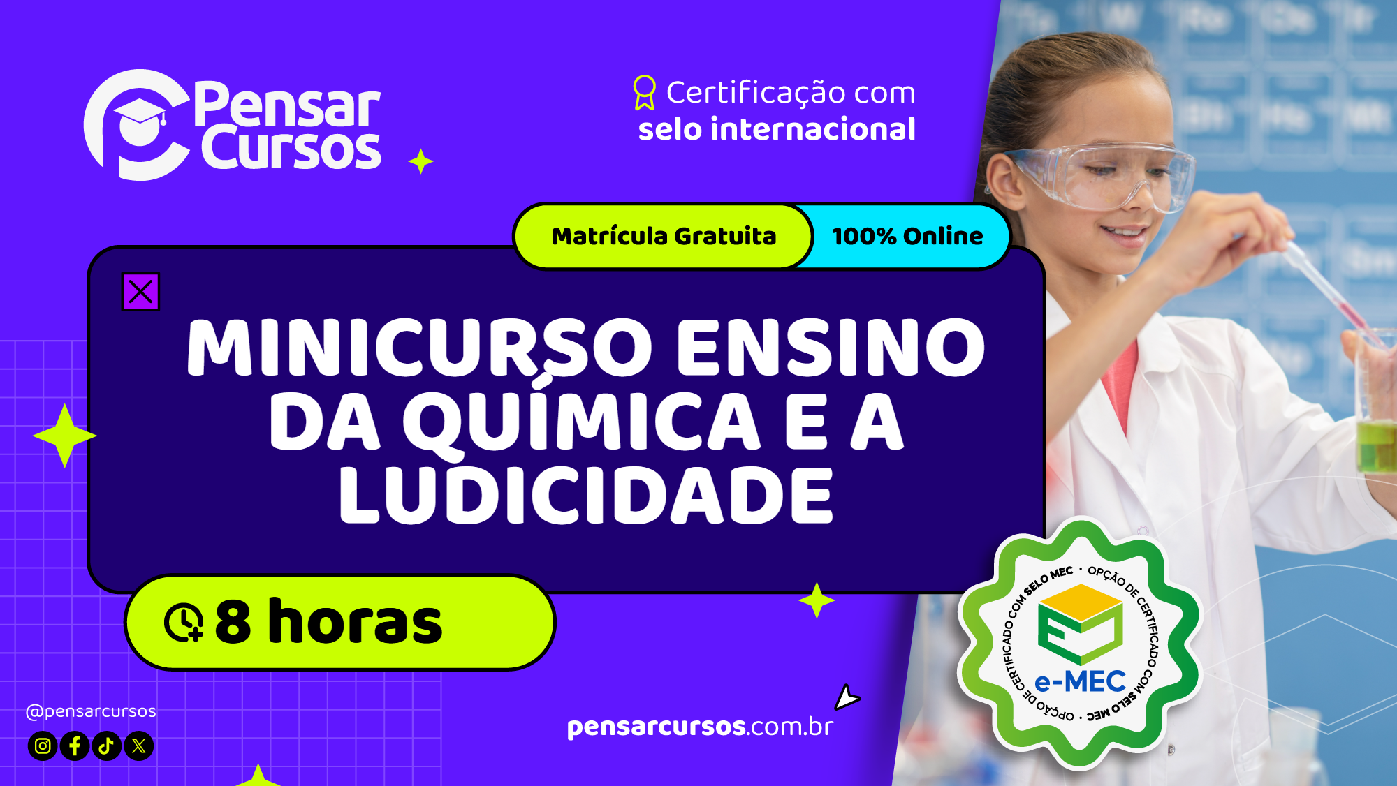 Minicurso Ensino da Química e a Ludicidade