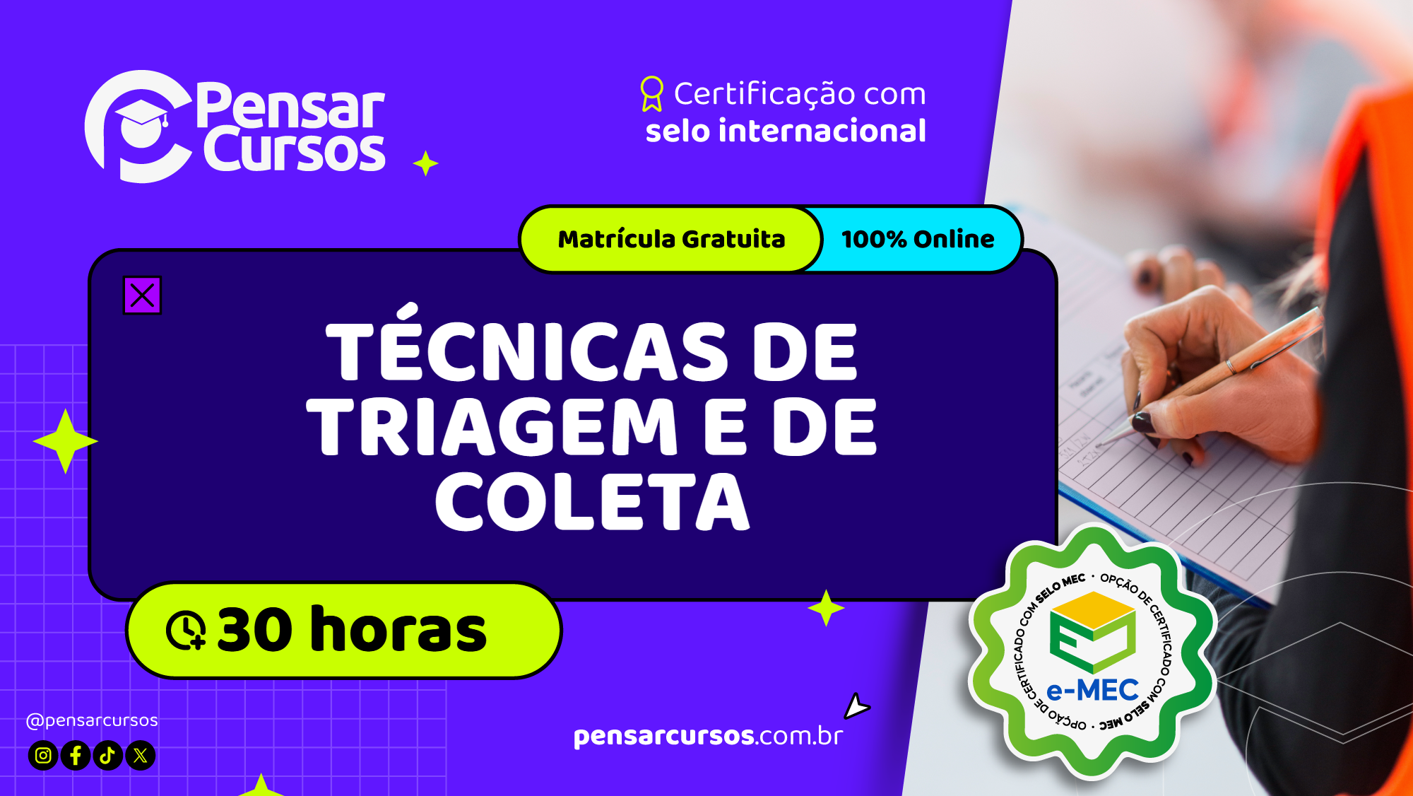 Técnicas de Triagem e de Coleta