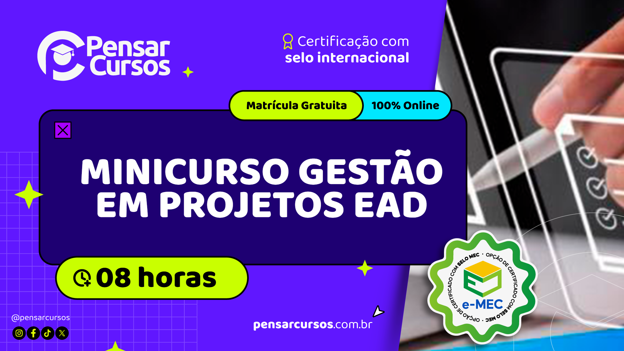 Minicurso Gestão em Projetos EAD