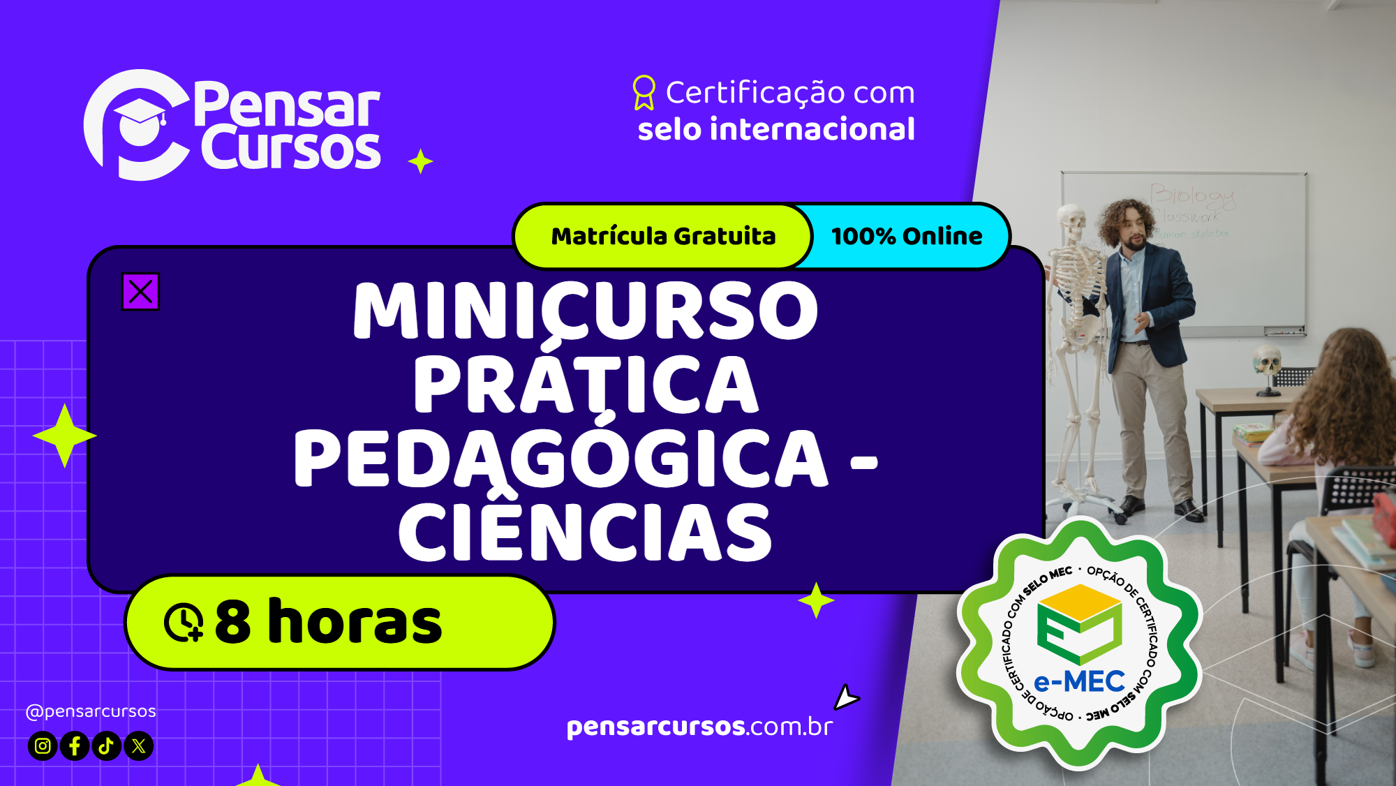 Minicurso Prática Pedagógica - Ciências 
