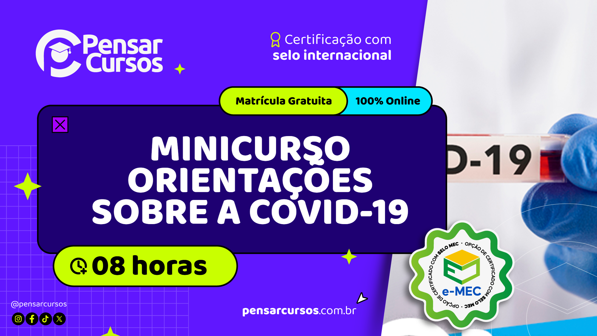 Minicurso Orientações sobre a COVID-19