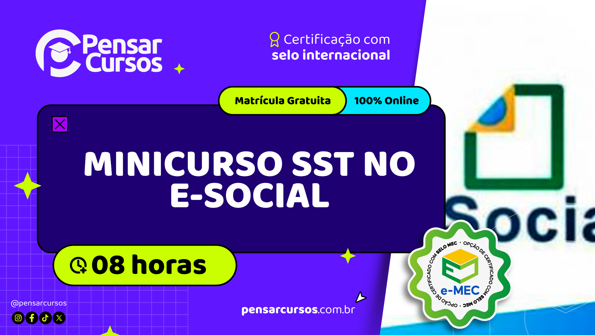 Minicurso SST no E-social