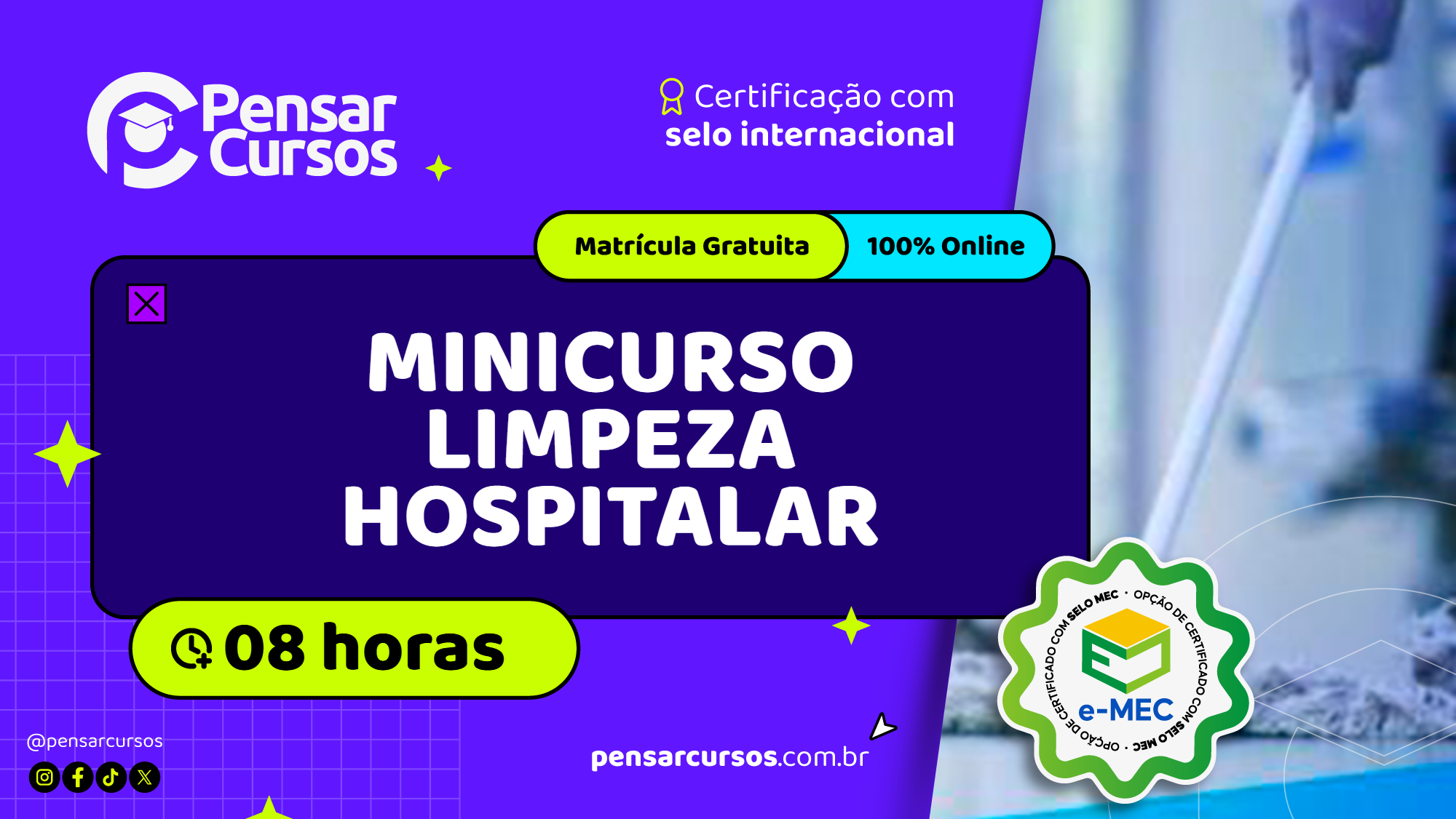 Minicurso Limpeza Hospitalar