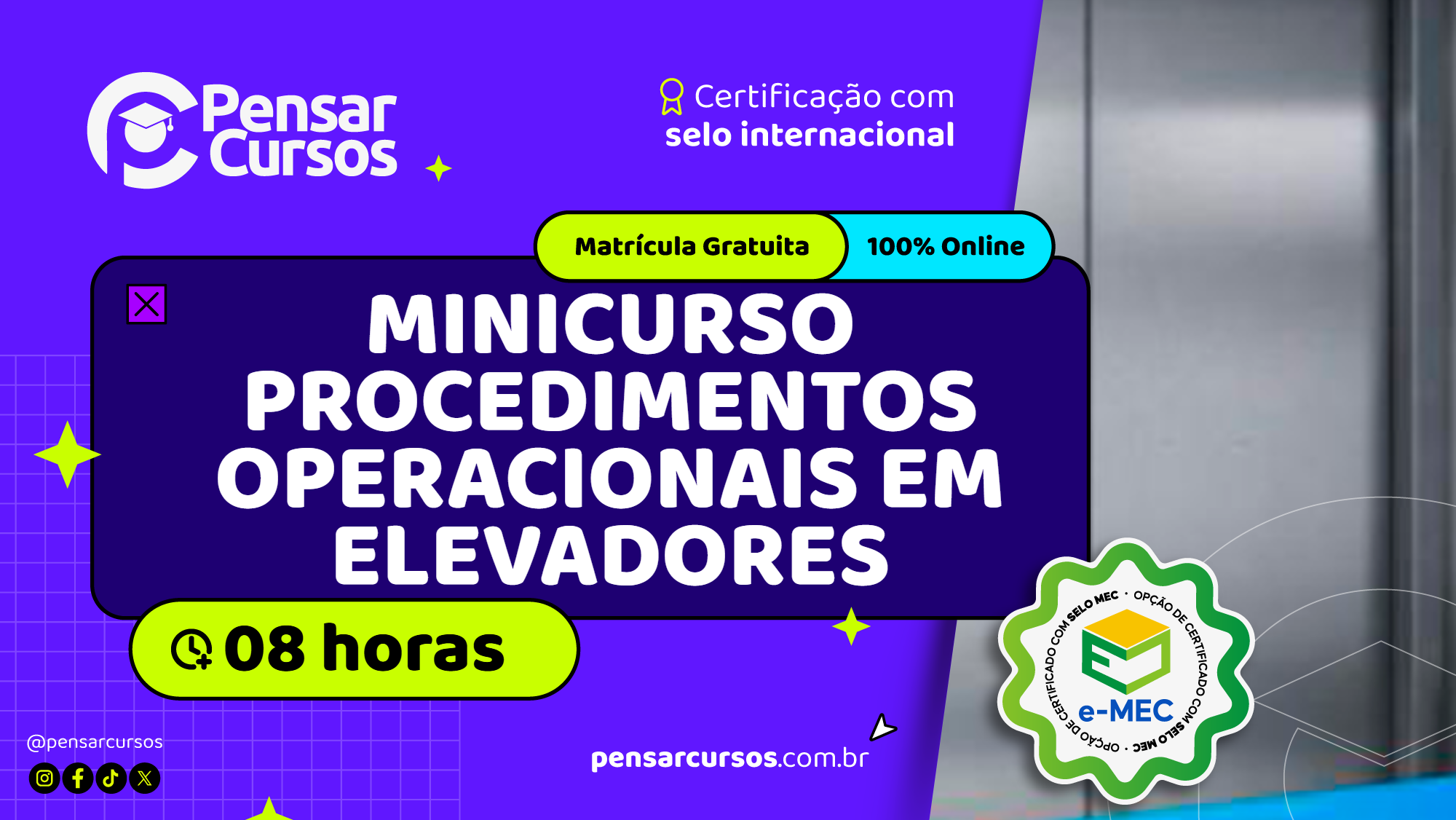 Minicurso Procedimentos Operacionais em Elevadores