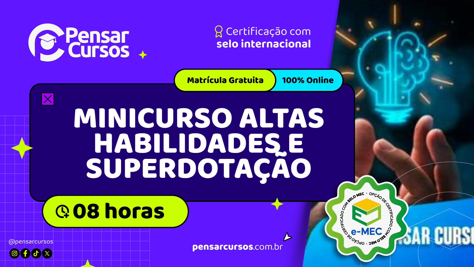 Minicurso Altas Habilidades e Superdotação