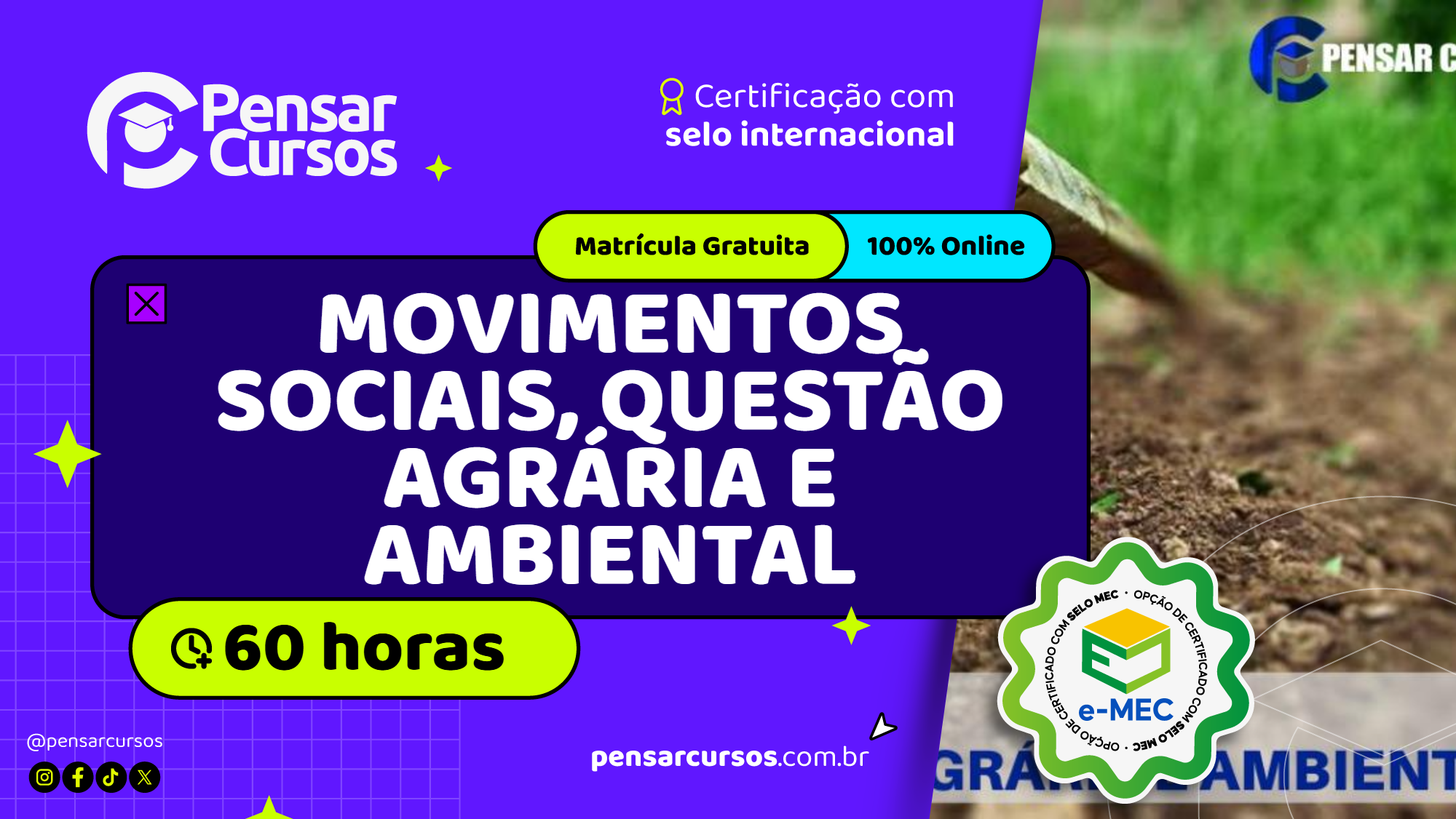 Movimentos Sociais, Questão Agrária e Ambiental