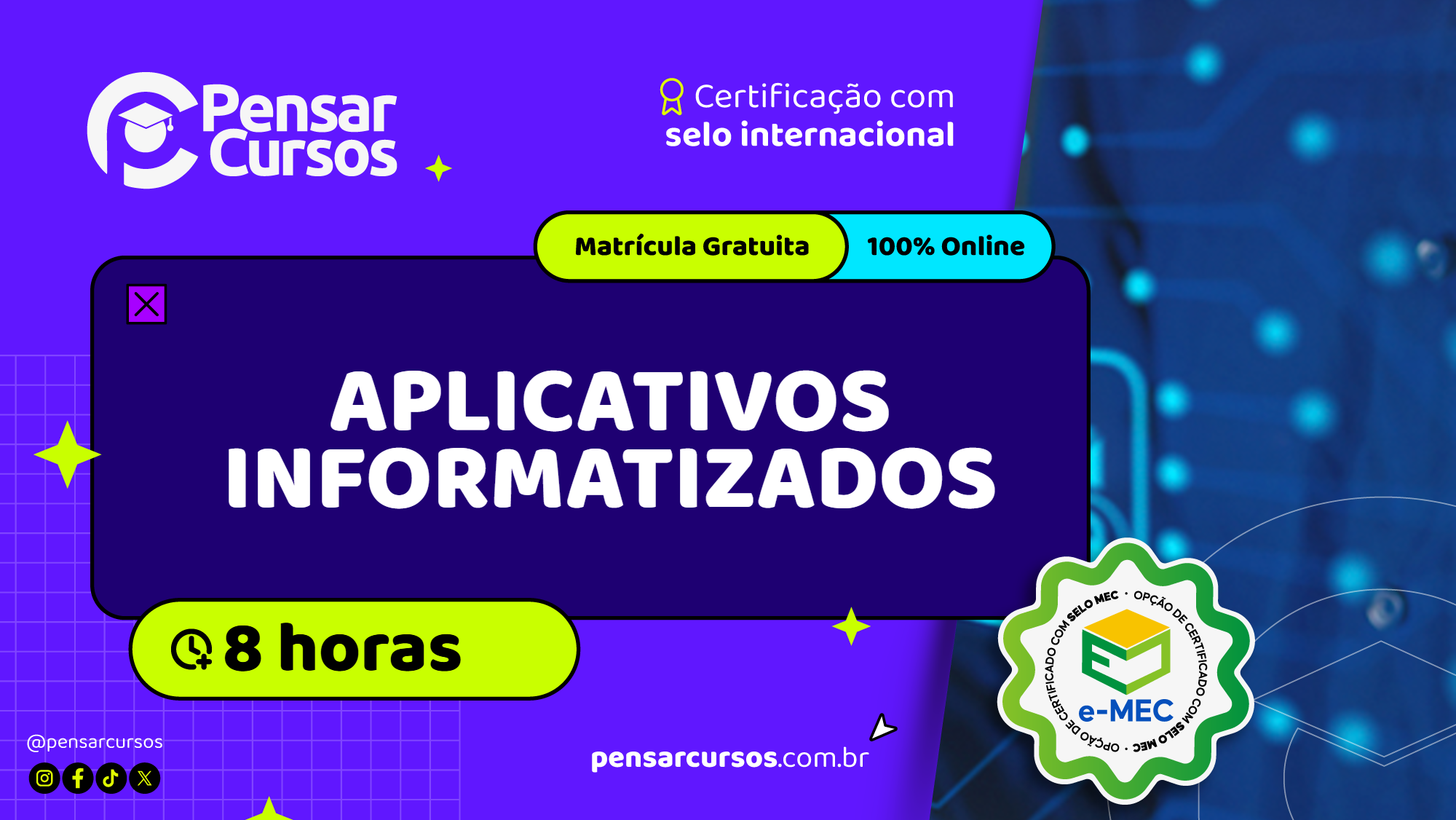 Minicurso Aplicativos Informatizados