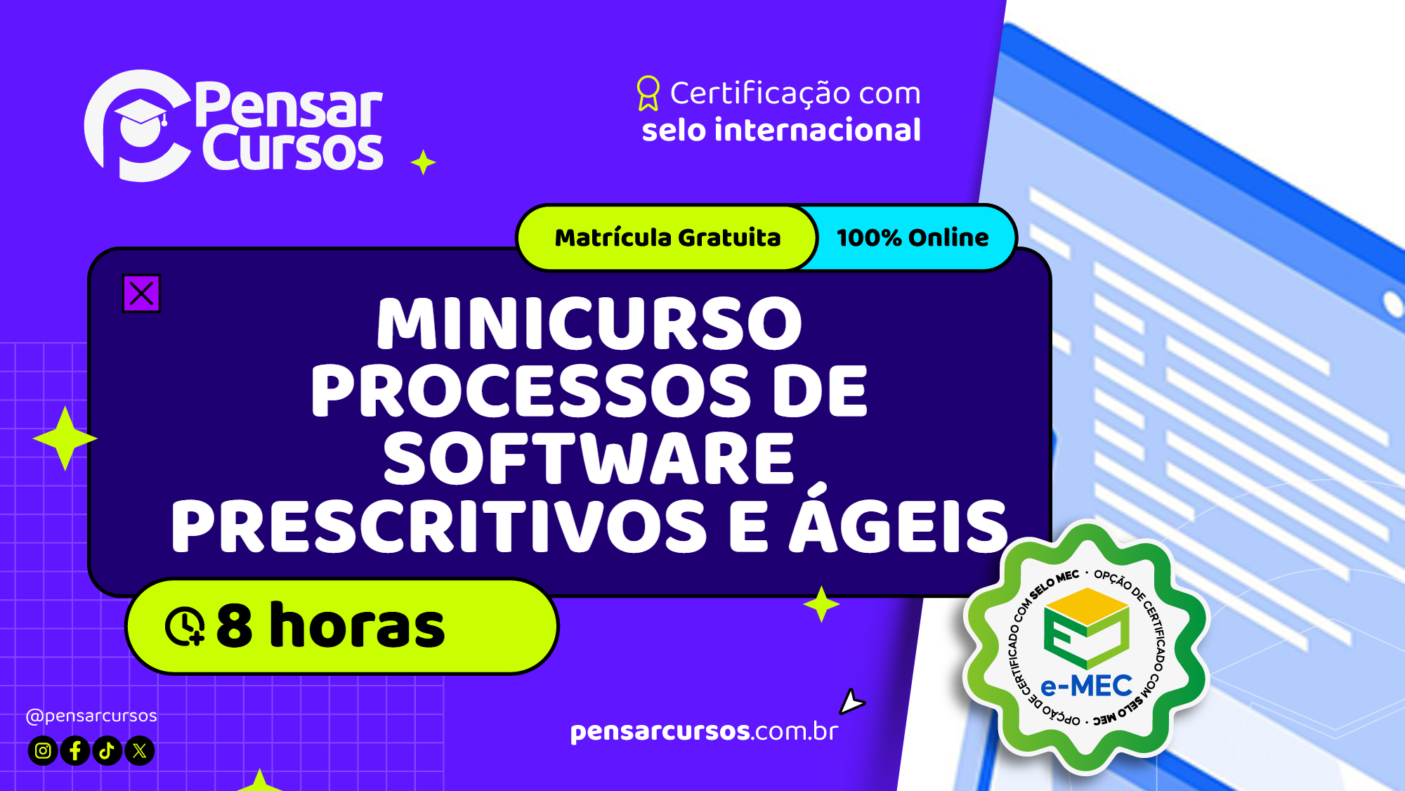Minicurso Processos de Software Prescritivos e Ágeis