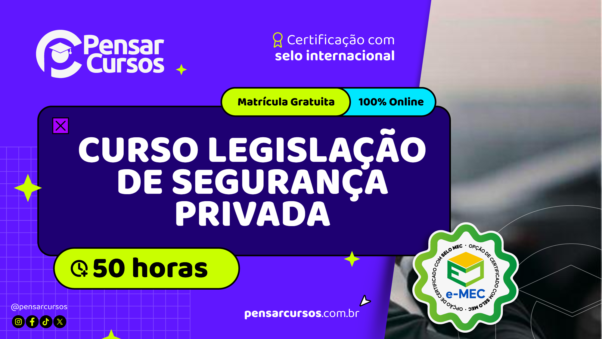 Curso Legislação de Segurança Privada