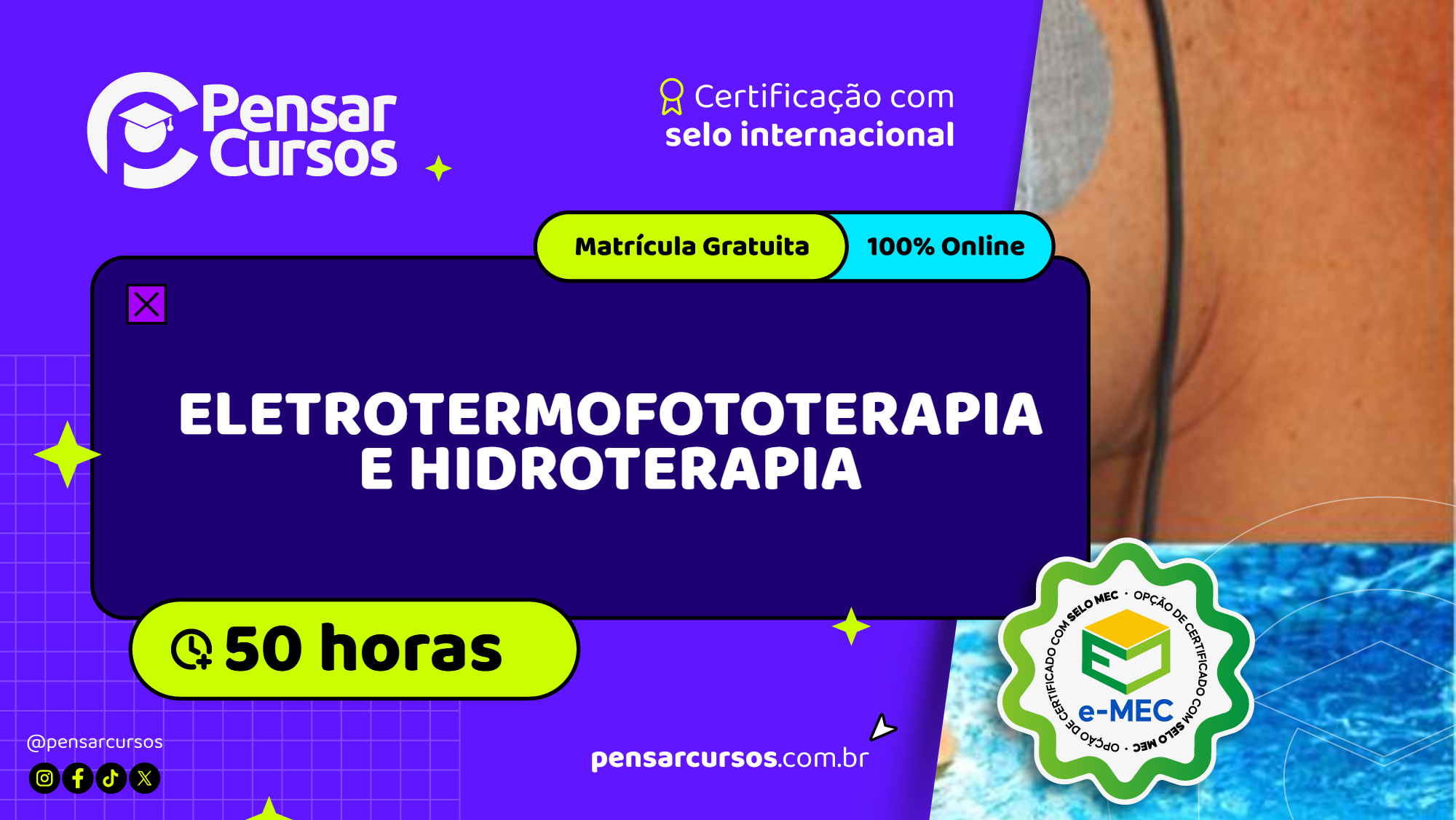Eletrotermofototerapia e Hidroterapia