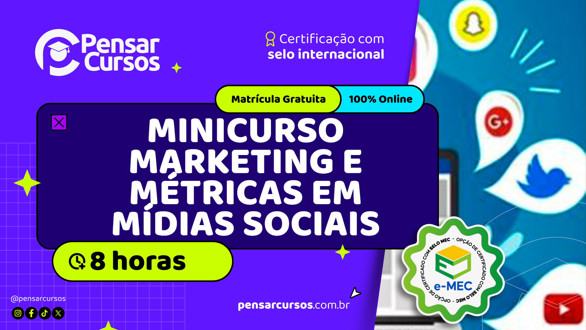 Minicurso Marketing e Métricas em Mídias Sociais