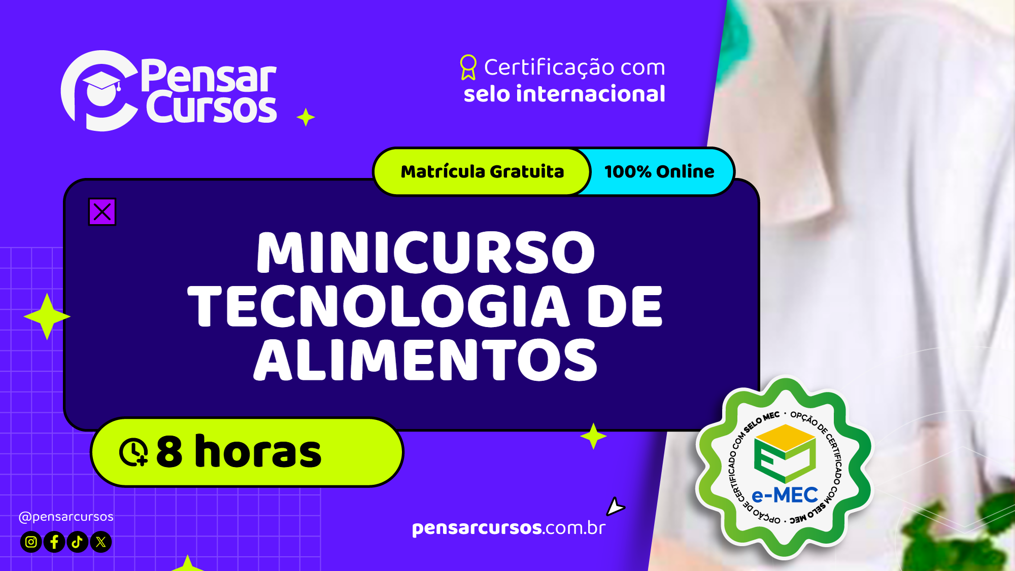 Minicurso Tecnologia de Alimentos