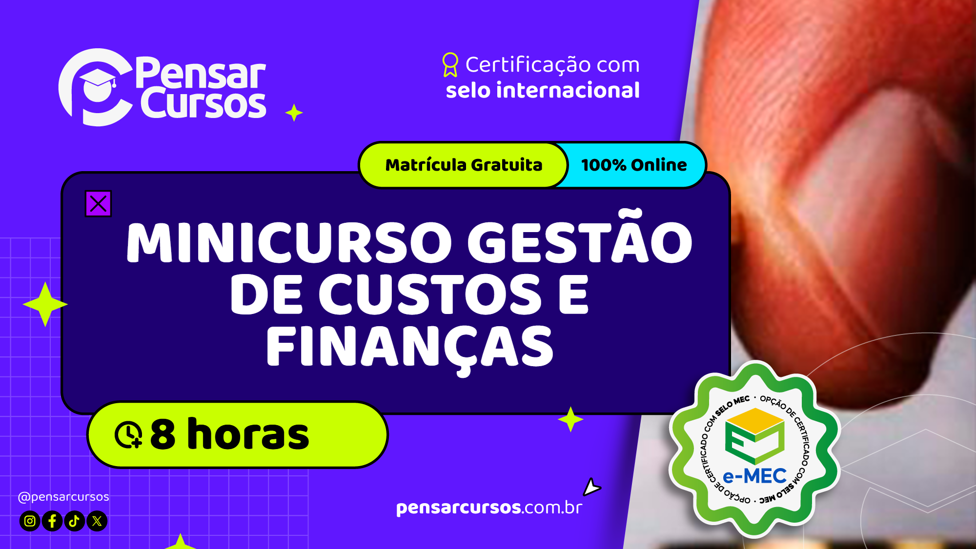 Minicurso Gestão de Custos e Finanças