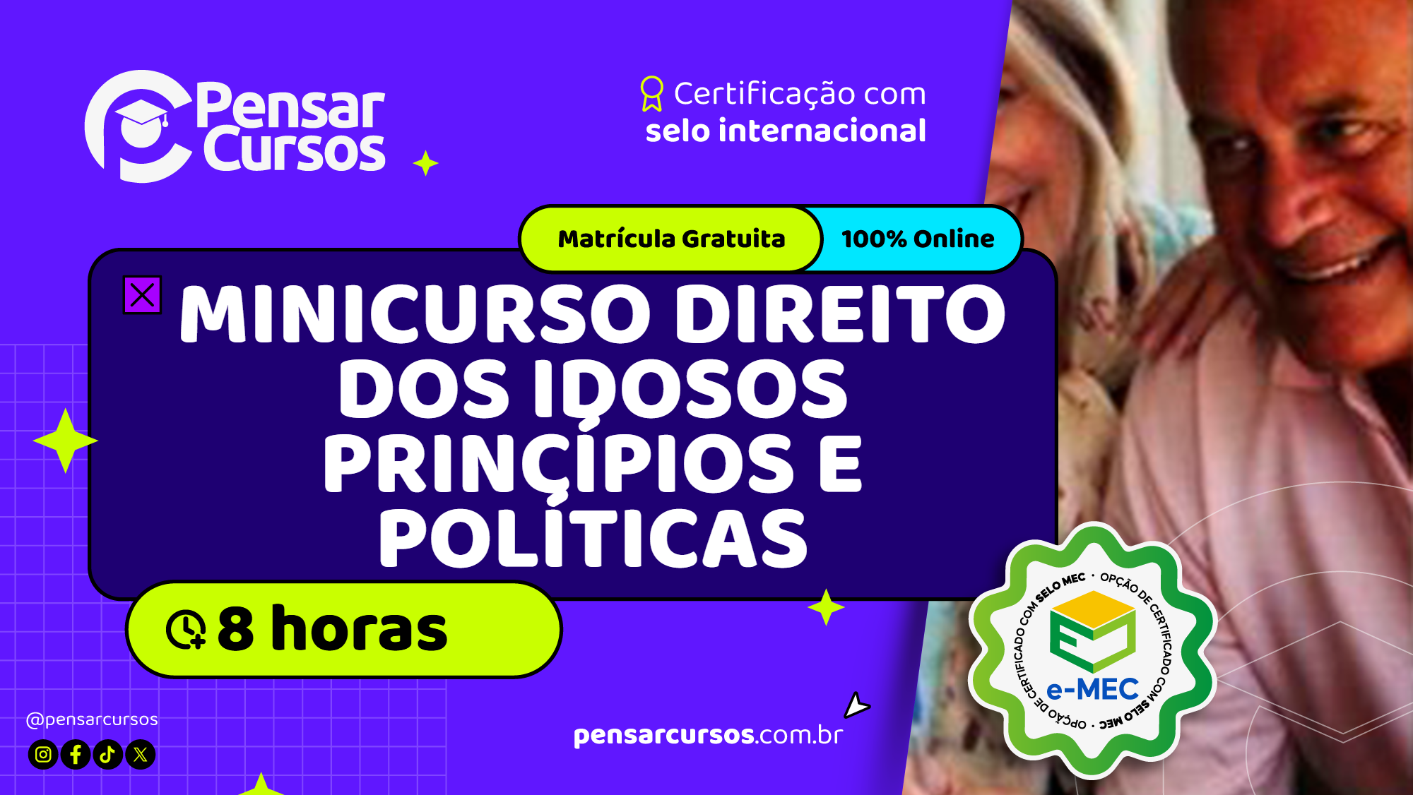 Minicurso Direito dos Idosos Princípios e Políticas