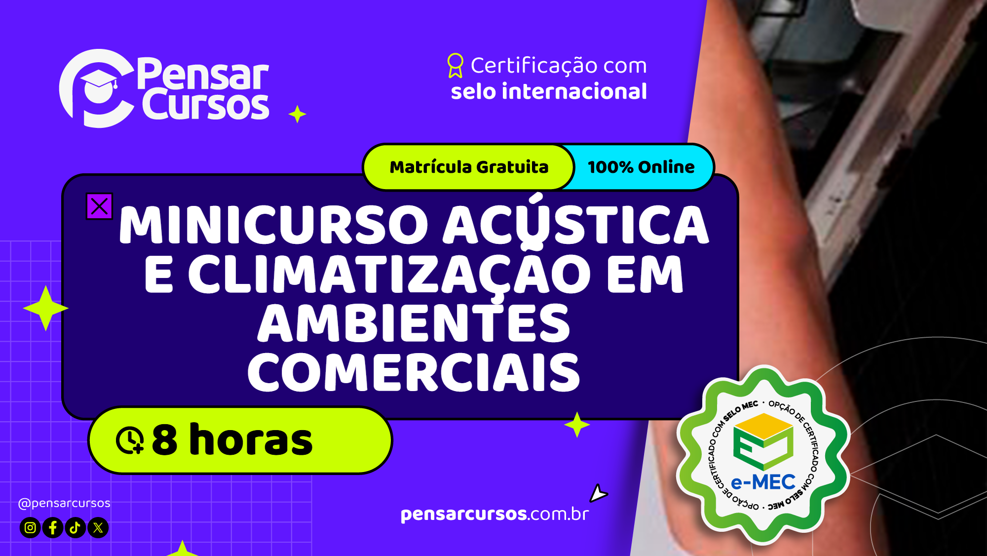 Minicurso Acústica e Climatização em Ambientes Comerciais