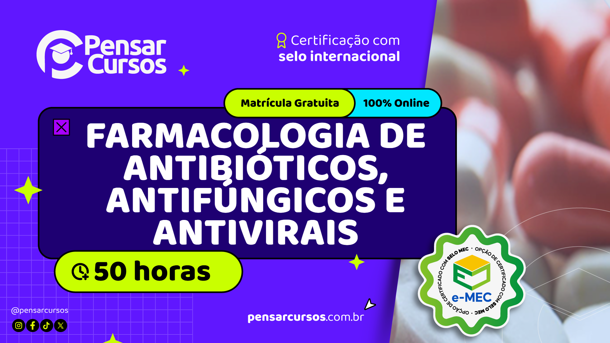Farmacologia de Antibióticos, Antifúngicos e Antivirais