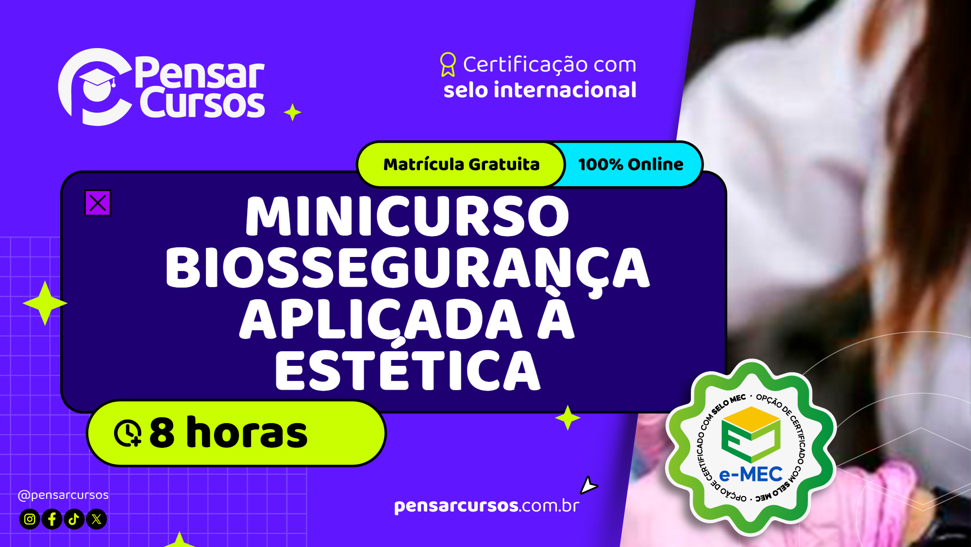 Minicurso Biossegurança Aplicada à Estética