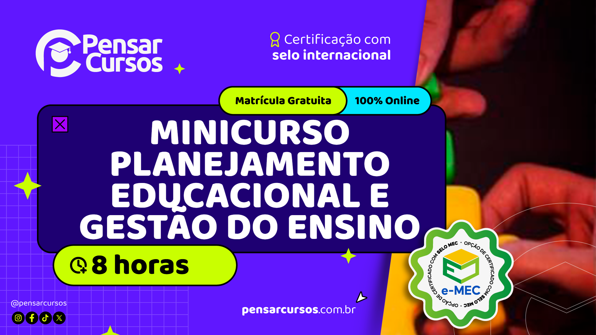 Minicurso Planejamento Educacional e Gestão do Ensino