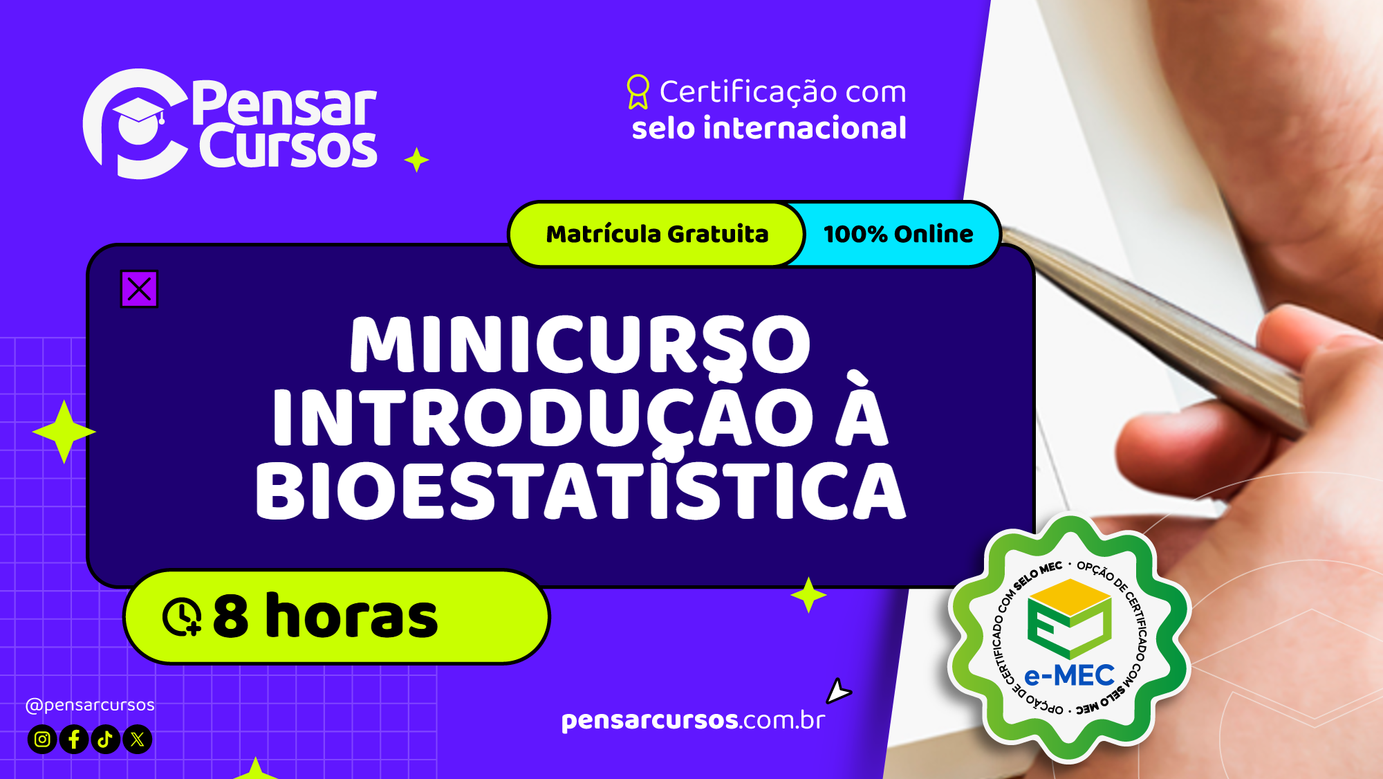 Minicurso Introdução à Bioestatística