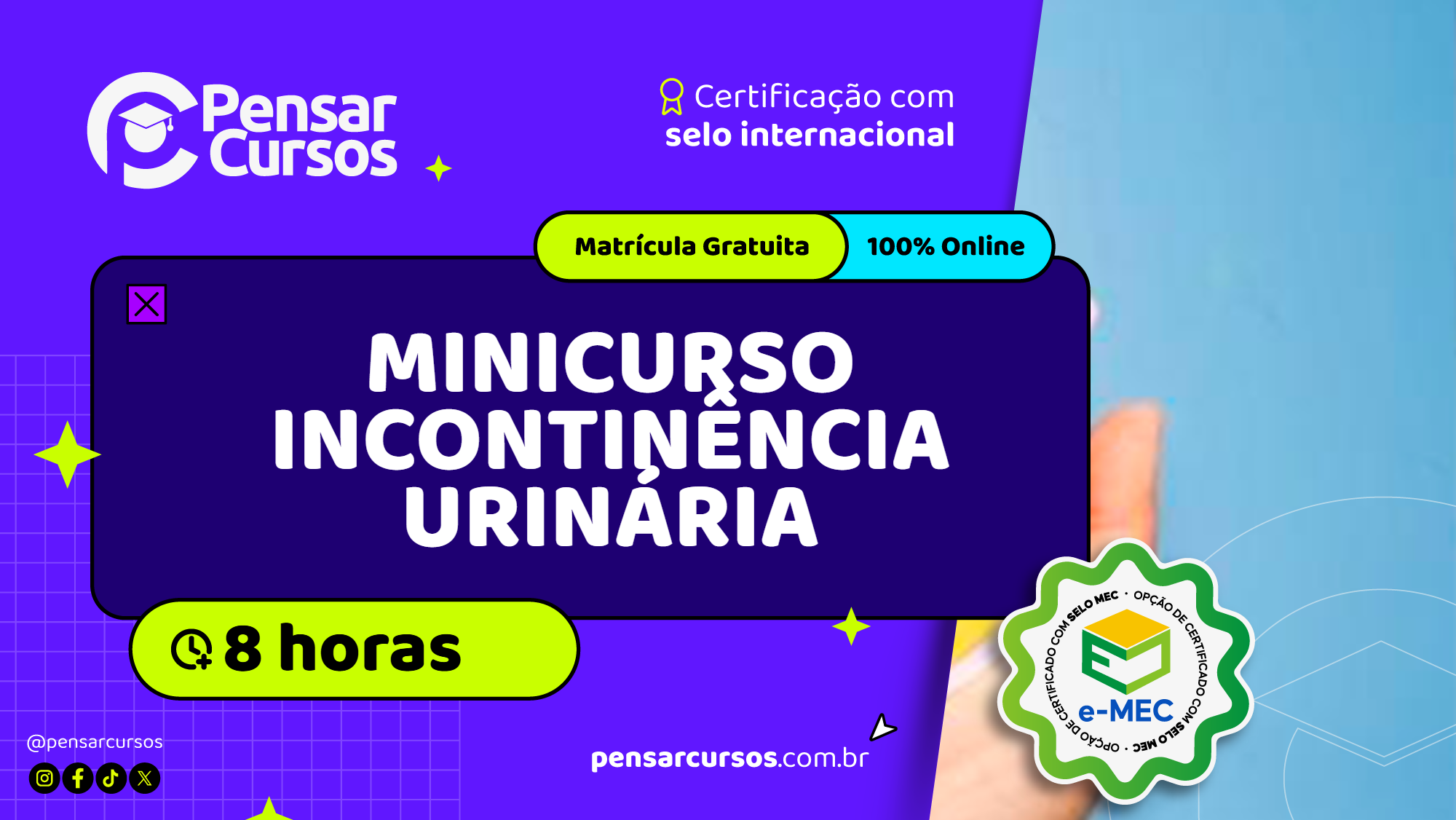 Minicurso Incontinência Urinária: Intervenções Fisioterapêuticas  