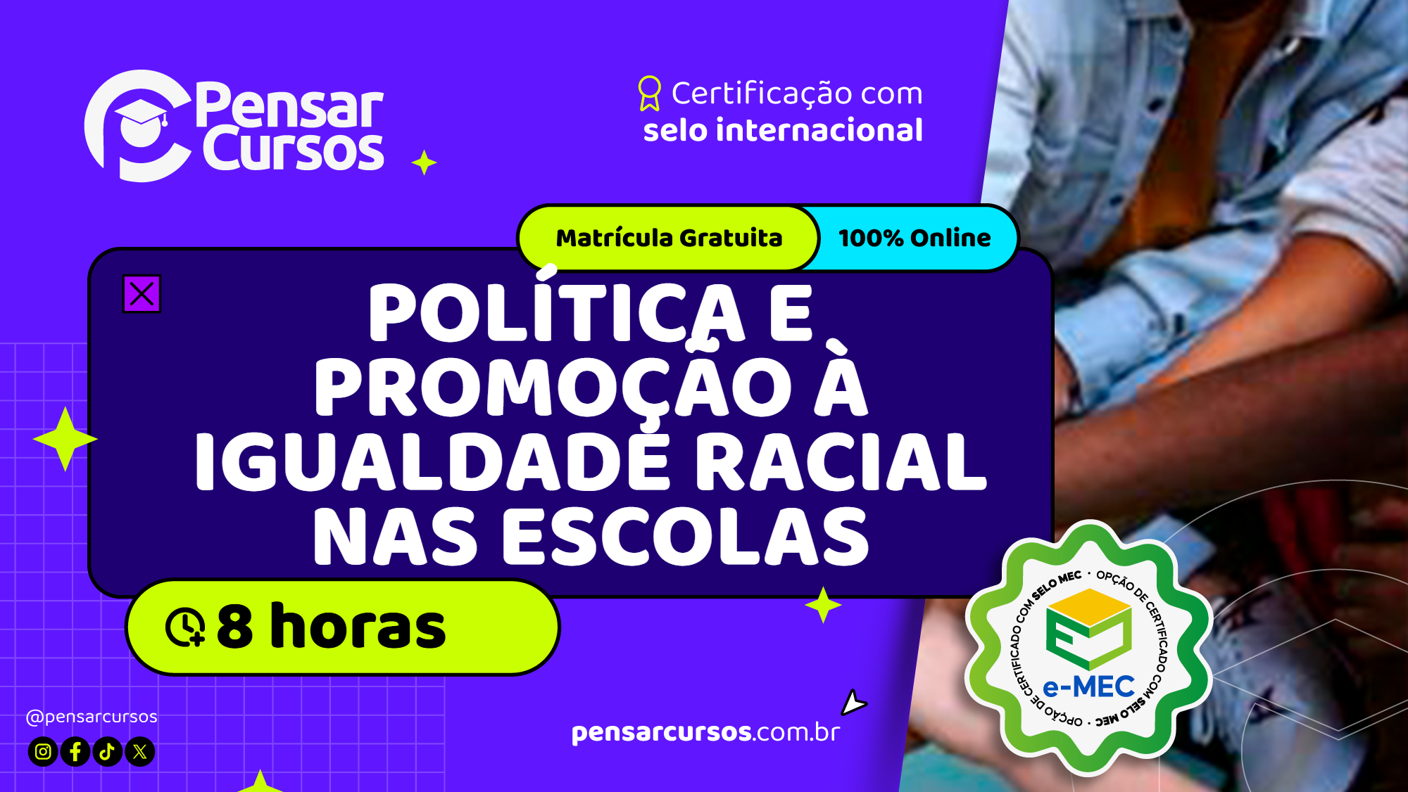 Minicurso Política e Promoção à Igualdade Racial nas Escolas