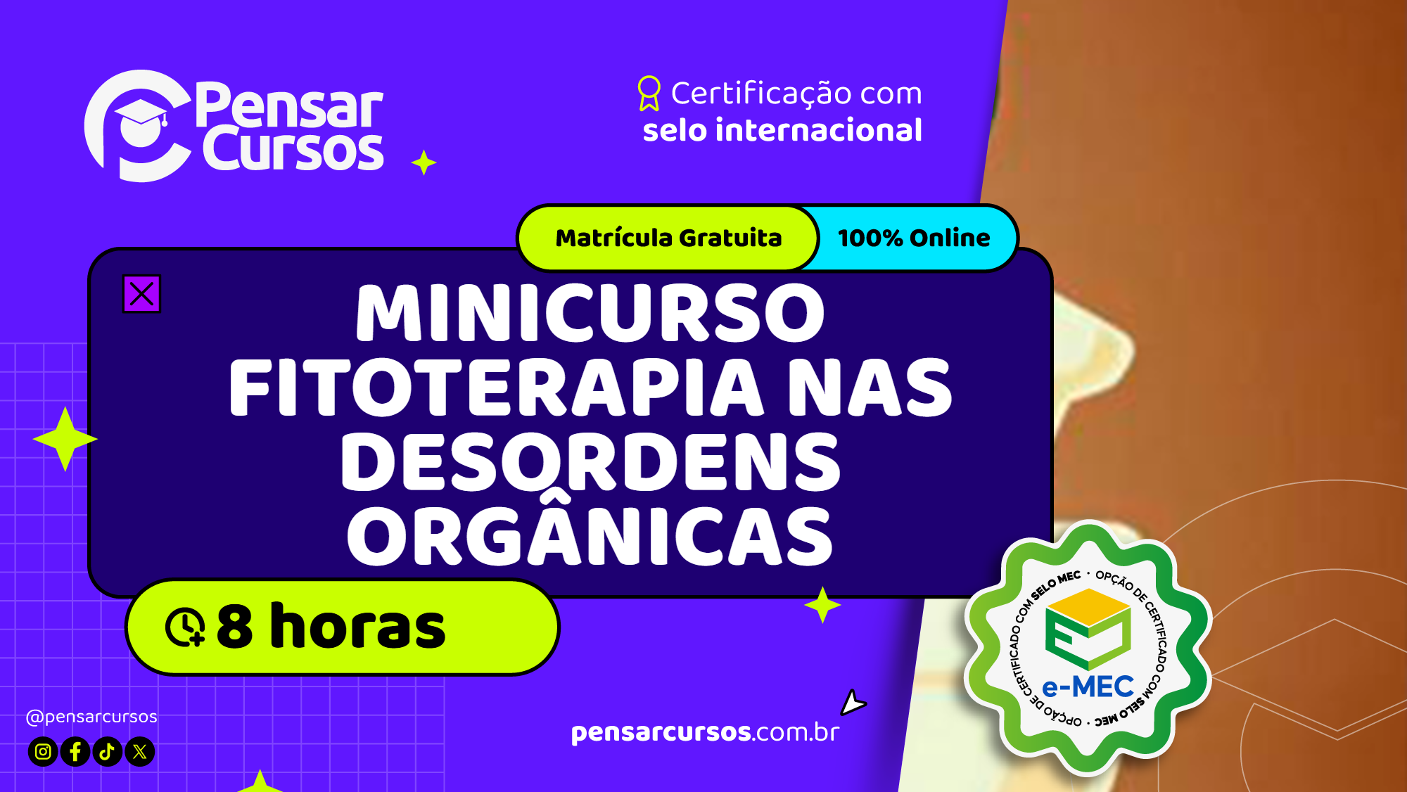 Minicurso Fitoterapia nas Desordens Orgânicas