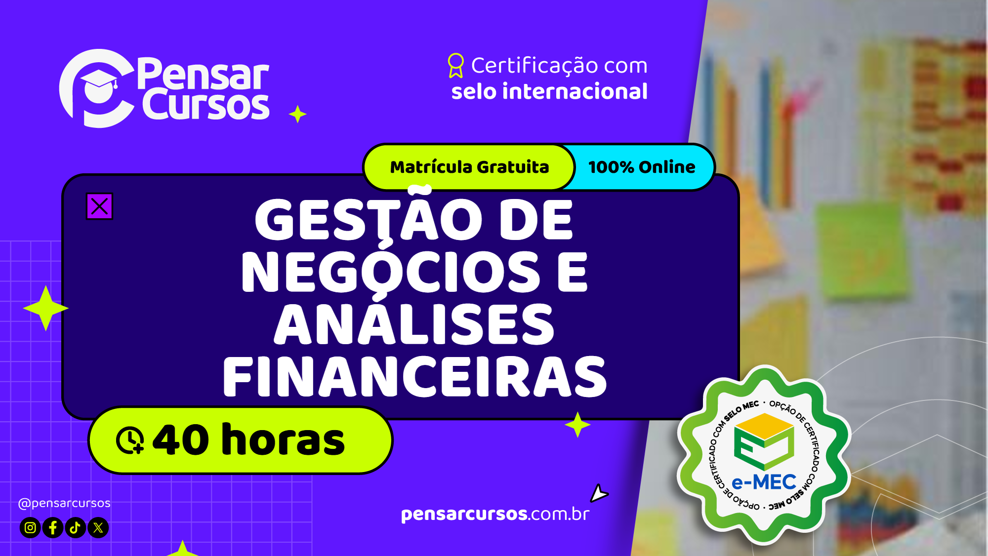 Gestão de Negócios e Análises Financeiras