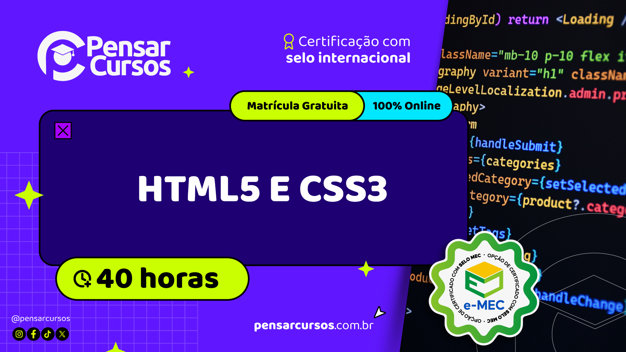 HTML5 e CSS3