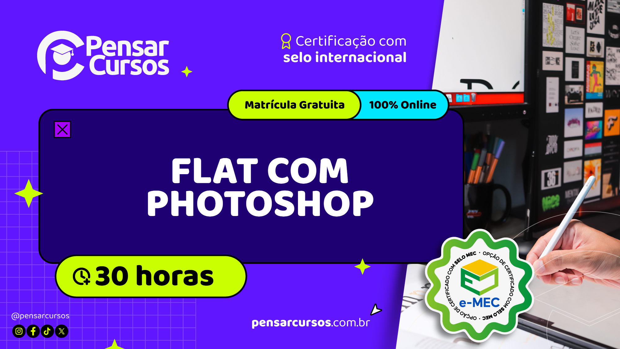 Flat com Photoshop