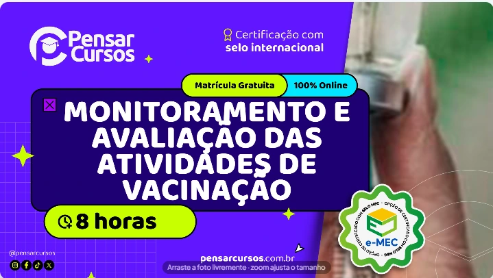 Minicurso Monitoramento e Avaliação das Atividades de Vacinação