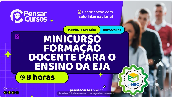 Minicurso Formação Docente para o Ensino da EJA