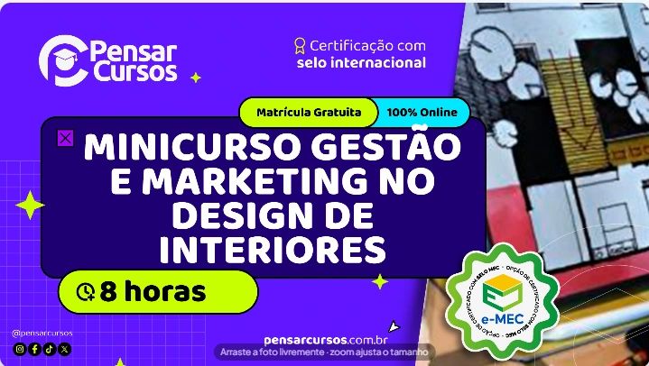 Minicurso Gestão e Marketing no Design de Interiores