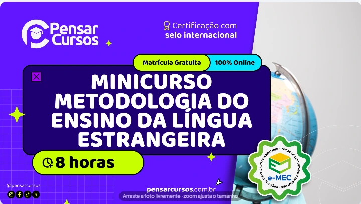 Minicurso Metodologia do Ensino da Língua Estrangeira