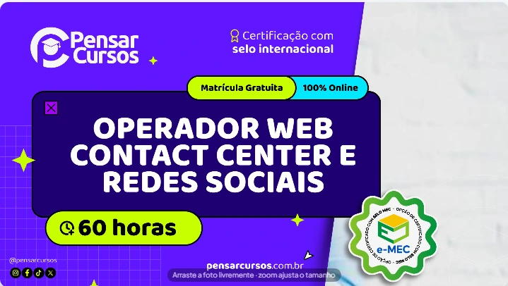 Operador Web Contact Center e Redes Sociais