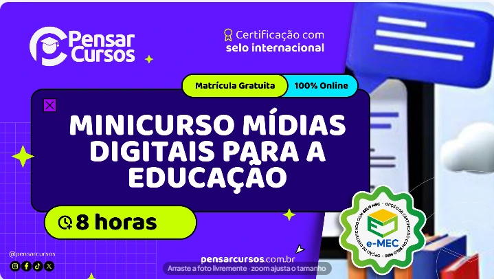 Minicurso Mídias Digitais para a Educação  