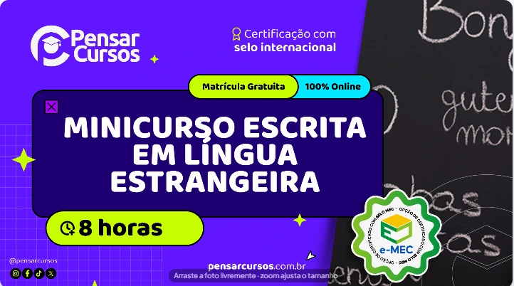 Minicurso Escrita em Língua Estrangeira