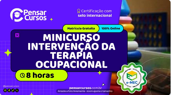 Minicurso Intervenção da Terapia Ocupacional