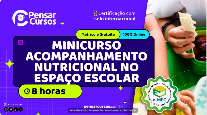 Minicurso Acompanhamento Nutricional no Espaço Escolar